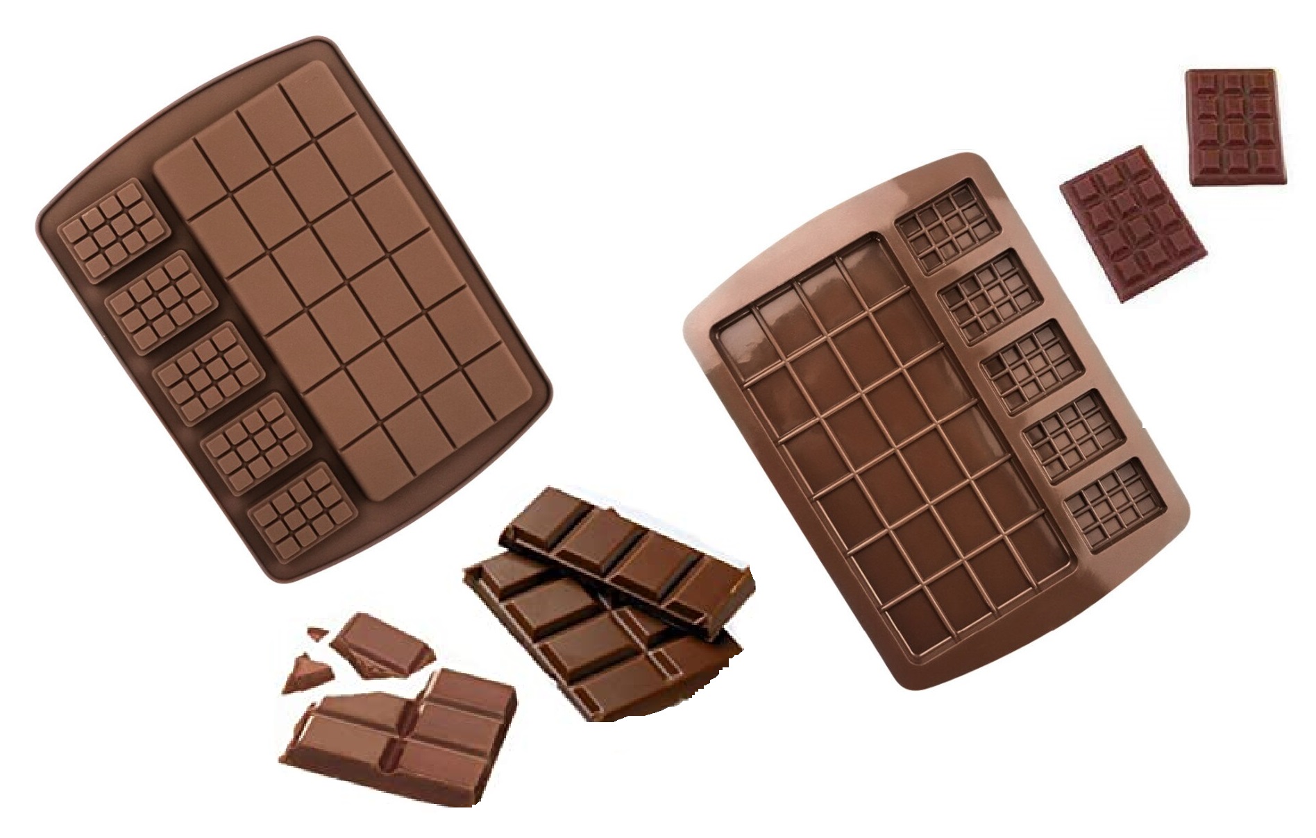 Silikonski kalup za čokoladice velike i male