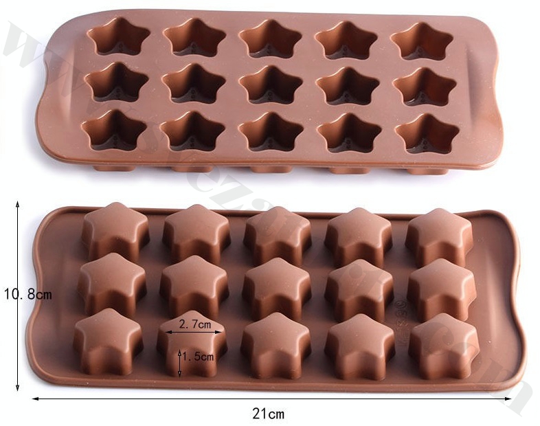 Silikonski kalup za čokoladne praline - zvezde