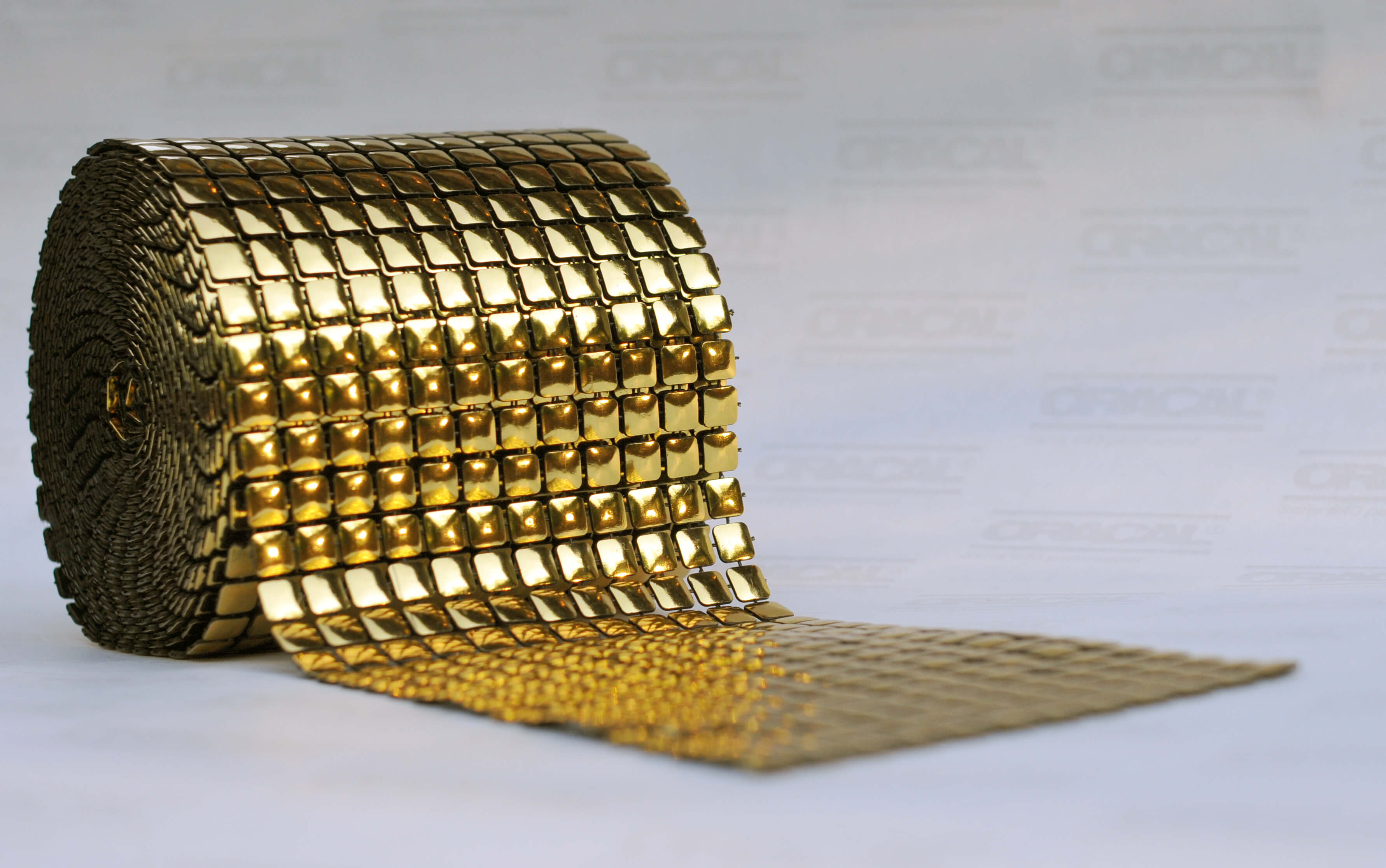Ukrasna traka - Zlatne kocke - 1m
