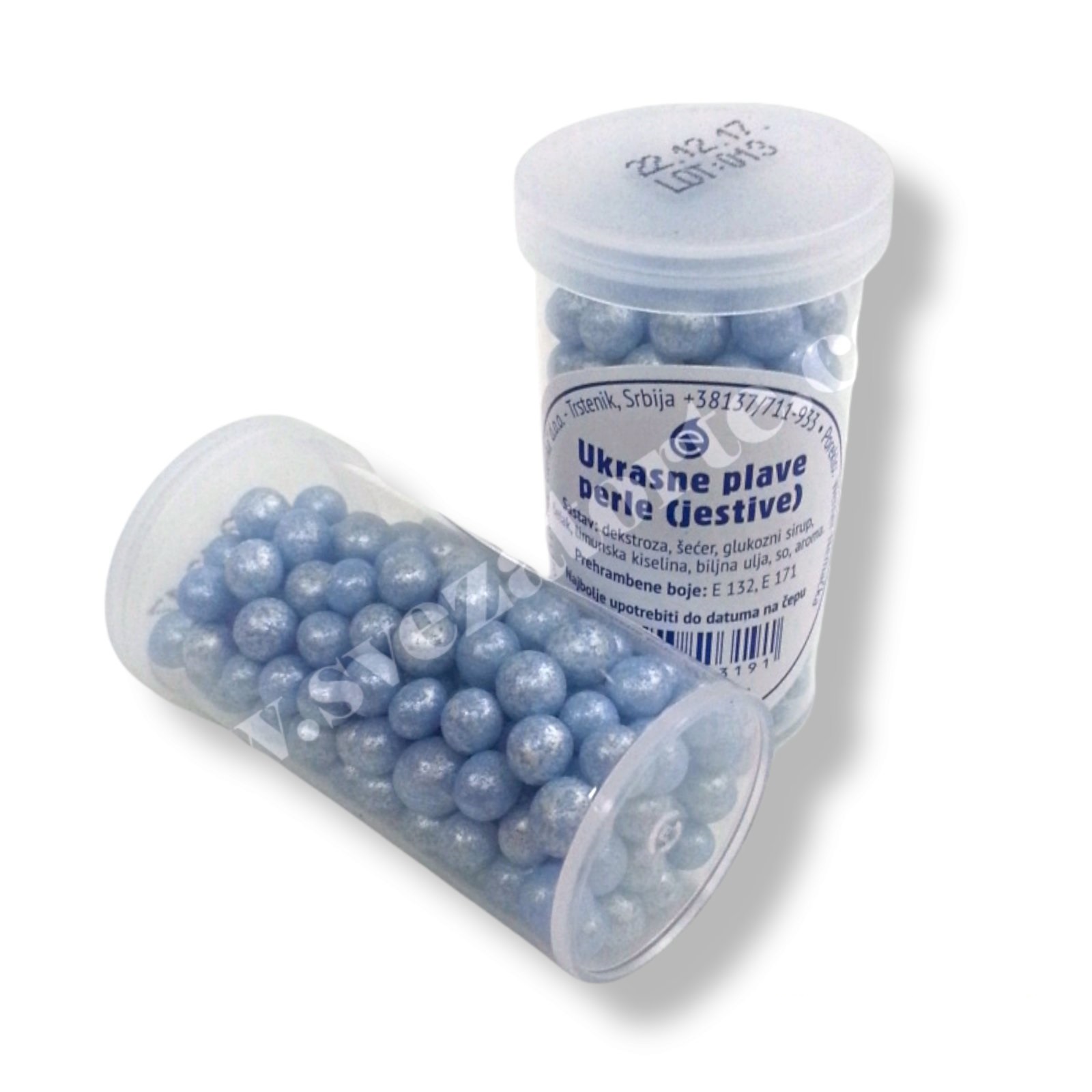 Šećerne dekorativne jestive perle - Plave
